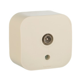 Legrand Quteo Бежевый Розетка TV.