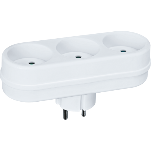 Разветвитель Navigator 94 697 NAD-L-3X-WH 3 гн. (в ряд) б/з