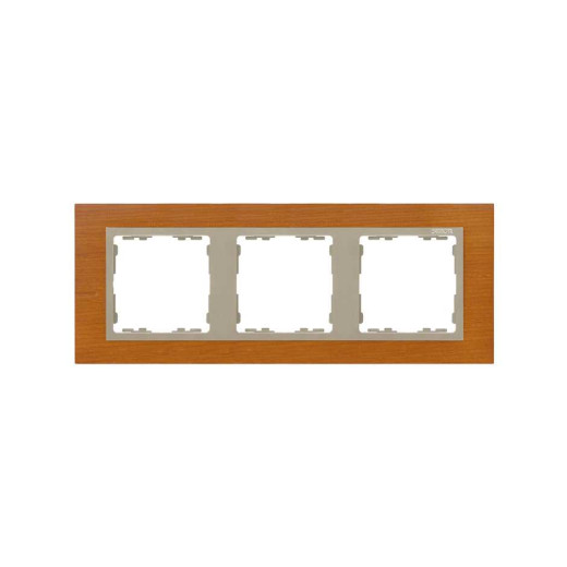 Simon 82 Дуб/Шампань/Дерево Рамка на 3 поста