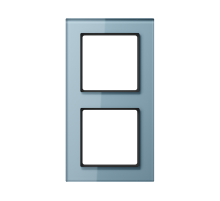 JUNG A creation Стекло Серо-голубое Рамка 2-ая