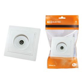 TDM Розетка телевизионная простая (0-2400МГц, 