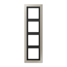 JUNG LSD Edelstahl Рамка 4-ая (лакированный)