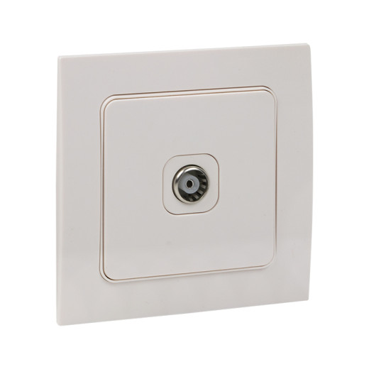 Стокгольм Механизм Розетки TV 1-местной 75Ом 5-862МГц винтовые клеммы белый EKF PROxima