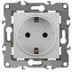 Розетка ЭРА Серия 12 12-2101-01 с заземлением 2P+E Schuko 16A-250В IP20 белый