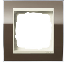 Gira Event Clear Коричневый/Крем глянц Рамка 1-ая