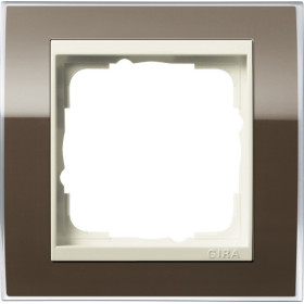 Gira Event Clear Коричневый/Крем глянц Рамка 1-ая
