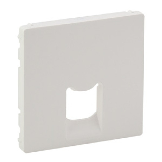 Valena LIFE.Лицевая панель для одиночных телефонных/информационных розеток.Белая
