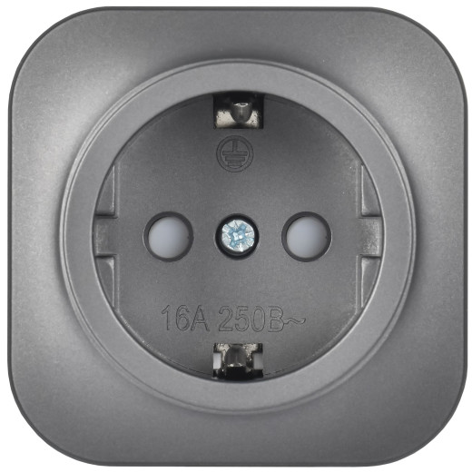 GLORY Роз. с з/к/ш о/у 16А РСш20-3-ХСм сталь м. IEK