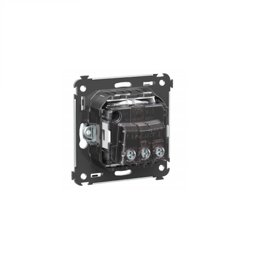 Розетка в стену, 2P+E, с з/ш, Avanti, белое облако