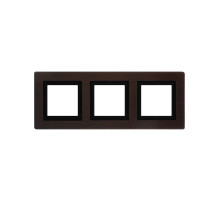 DKC Avanti Рамка из натурального дерева, венге, 3 поста (6 мод.)