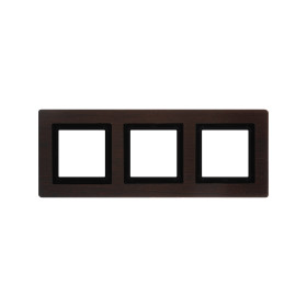 DKC Avanti Рамка из натурального дерева, венге, 3 поста (6 мод.)