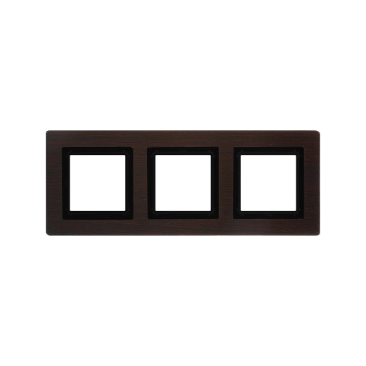 Рамка из натурального дерева 3 поста (6 мод.), Avanti, венге