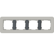 Gira E3 Серый/Антрацит Рамка 4-ая