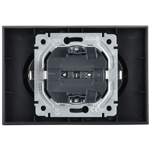 BRITE Роз. 2-я с з/к без з/ш 16А в сб. РС12-3-БрГ граф. IEK