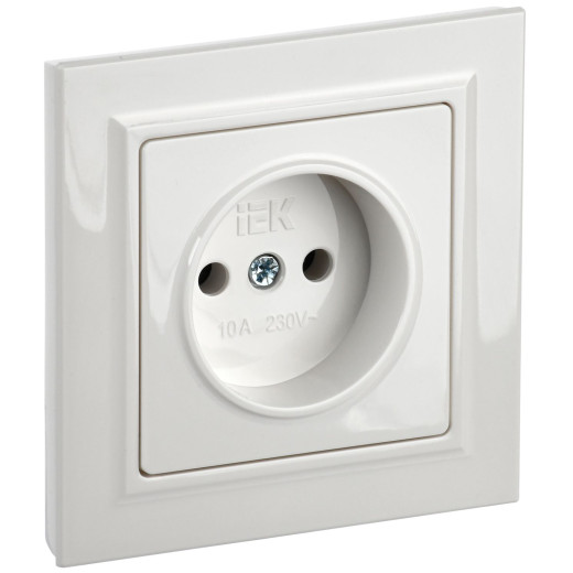 BRITE Роз. без з/к/ш 10А в сб. РСР10-1-0-БрБ бел. IEK