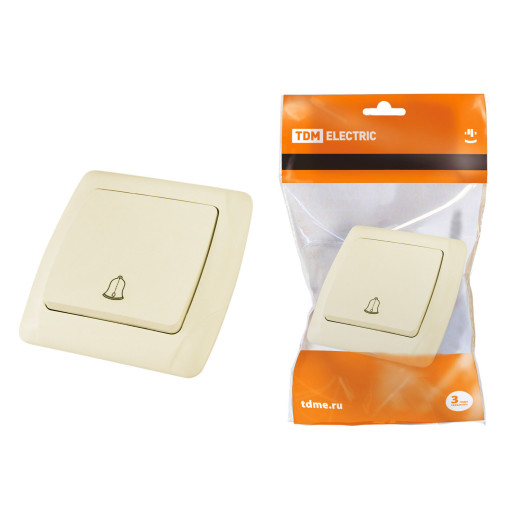 Кнопка звонковая 6А сл. кость 