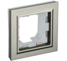 IEK BRITE BASE Шампань Рамка 1-м IP44 РУ-1-БрШ-44
