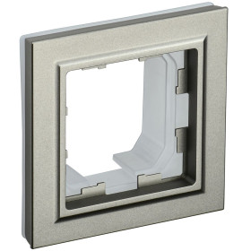 IEK BRITE BASE Шампань Рамка 1-м IP44 РУ-1-БрШ-44