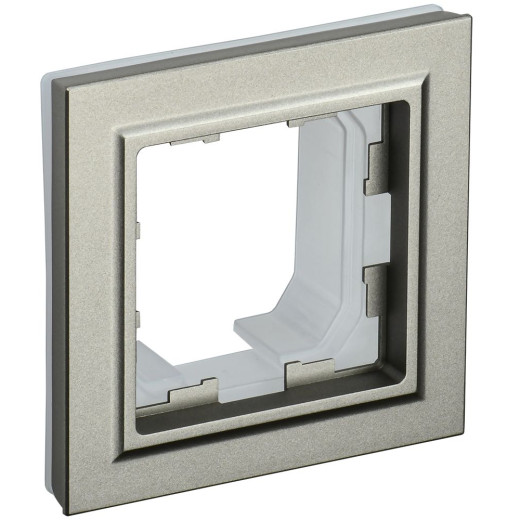 BRITE Рамка 1-мест. IP44 РУ-1-БрШ-44 шамп. IEK