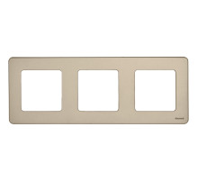 Legrand/Daccord INSPIRIA Шампань Рамка - 3 поста.