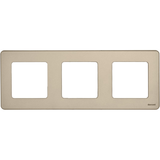 Рамка 3 поста - Legrand/Daccord Inspiria - шампань