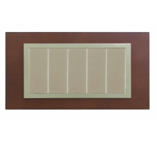 Simon 82 Centr. Дуб/Шампань (дерево) Рамка с суппортом на 5 узких модулей