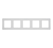 Legrand/Daccord INSPIRIA Белый Рамка - 5 постов.