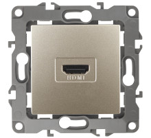 ЭРА Розетка Серия 12 12-3114-04 HDMI IP20 шампань