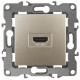 Розетка ЭРА Серия 12 12-3114-04 HDMI IP20 шампань