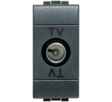 BT LL Антрацит Розетка TV оконечная, 1 мод.