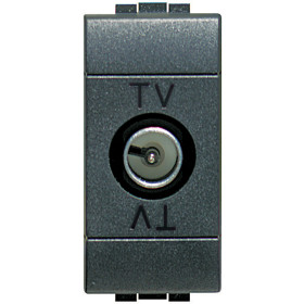 BT LL Антрацит Розетка TV оконечная, 1 мод.