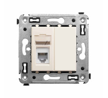 DKC Avanti Телефонная розетка RJ-12 в стену одинарная, 