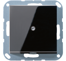 JUNG Кабельный вывод с разгрузкой натяжения, чёрный