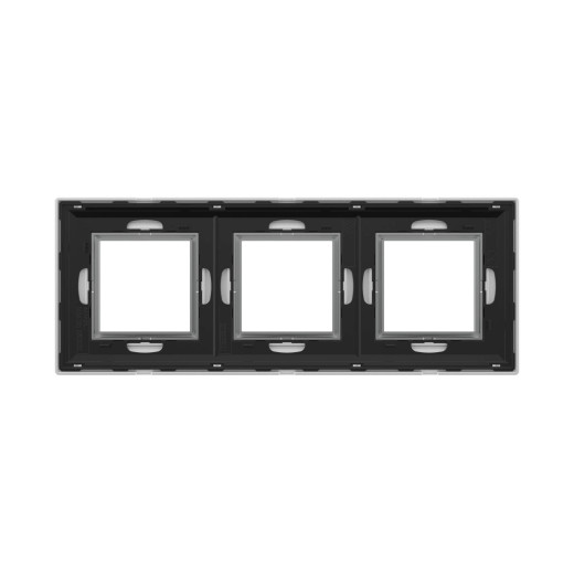 Рамка из металла 3 поста (6 мод.), Avanti, белая