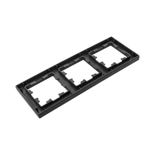 3 - местная рамка, чёрная, пластик Эпика EKF