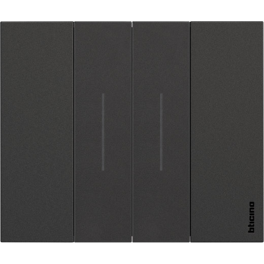 LIVING NOW. Декоративная рамка 2 модуля.Цвет Черный.