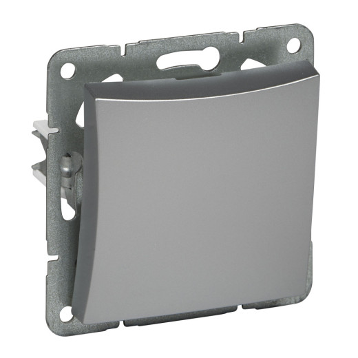 ОДНОКЛ.ВЫКЛ.(СХ.1),МЕХ-М,СЕРЕБРИСТЫЙ