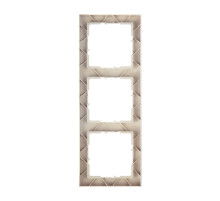 Legrand/Daccord SUNO Песочный Рамка декоративная универсальная 3-постовая.