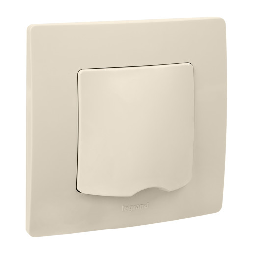 Вывод кабеля IP21 - Legrand Etika - с зажимом для кабеля - слоновая кость