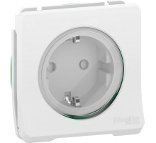 Schneider Electric Mureva Styl Бел Розетка с/з и шторками IP55