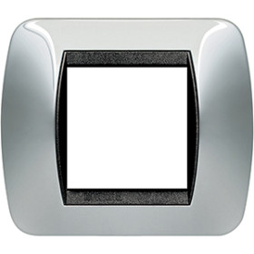 BT LV Светлый Титан Рамка на 2 модуля.