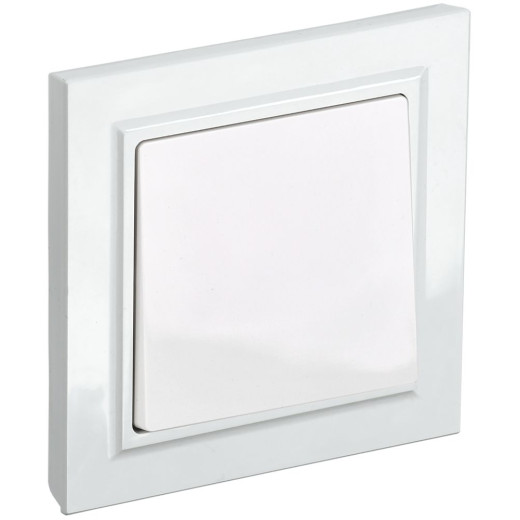 BRITE Выключ. 1-кл. 10А в сб. ВСР10-1-0-БрБ бел. IEK