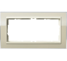 Gira Event Clear Песочный/Крем.глянц. Рамка 2-ая без перегородки