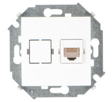 Simon 15 Белая Розетка компьютерная 1-ая RJ45 кат.5е