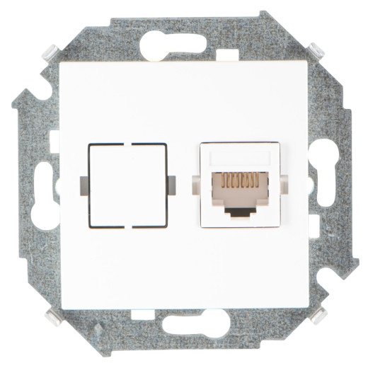 Simon 15 Белый Розетка компьютерная RJ45 кат.5е