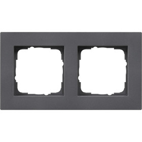 Gira E2 Антрацит Рамка 2-ая заподлицо