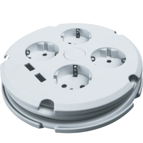 Navigator Удлинитель 61 456 NPE-USB02-04-150-ESC-3X1с/з выкл.4 гн.1.5м USB2.1A