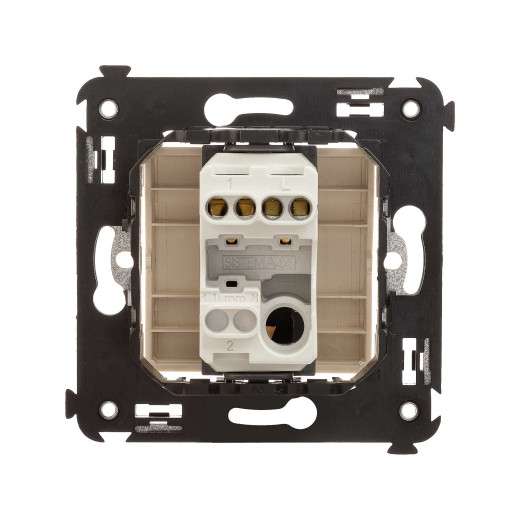 Кнопка одноклавишная в стену, Avanti, ванильная дымка