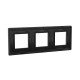Рамка из алюминия 3 поста (6 мод.), Avanti, черная