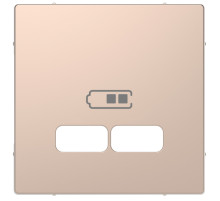Schneider Electric Merten D-Life Шампань Центральная накладка для USB механизма 2,1А